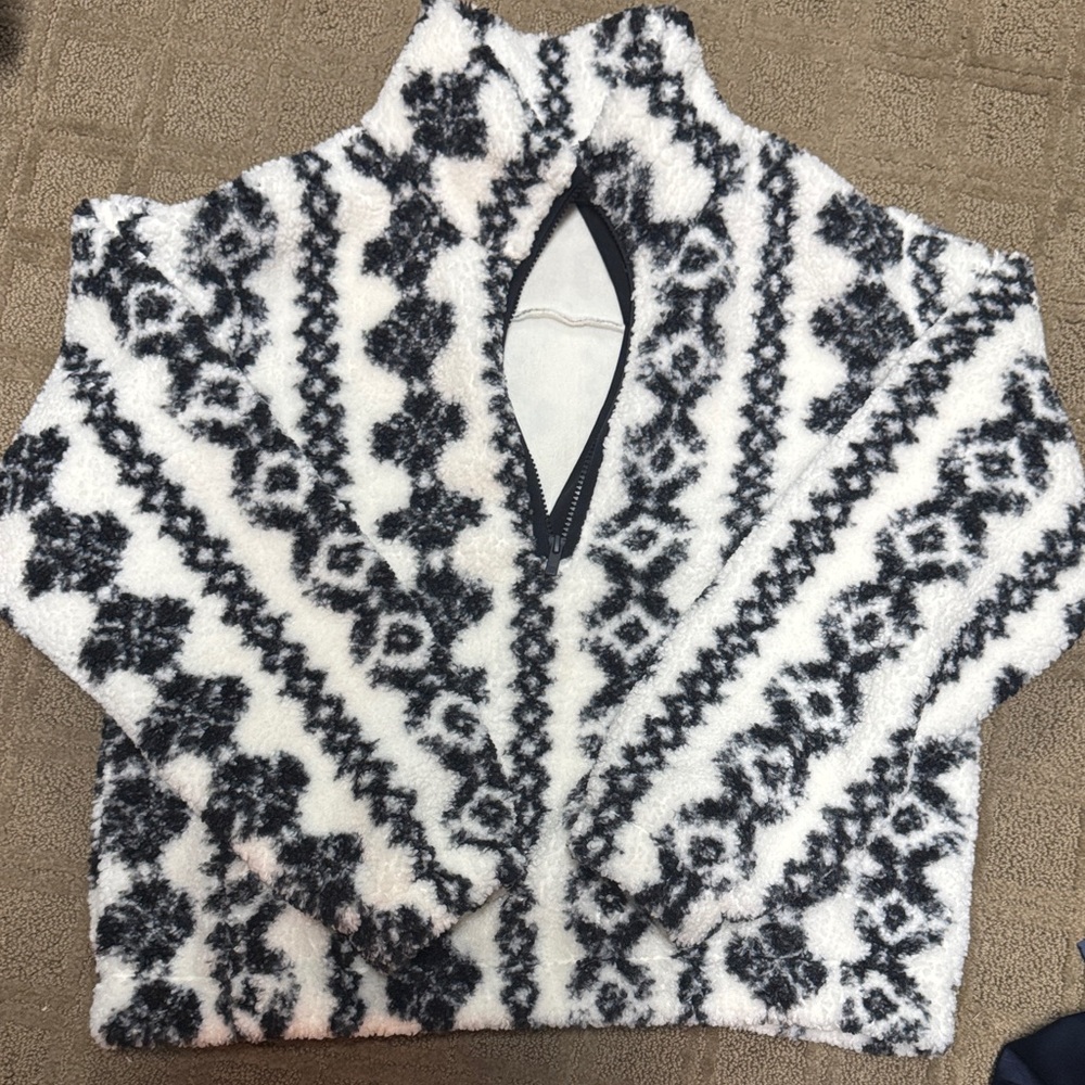 Women's High Pile 1/2 Zip Pull Over Jacket-All In Motion